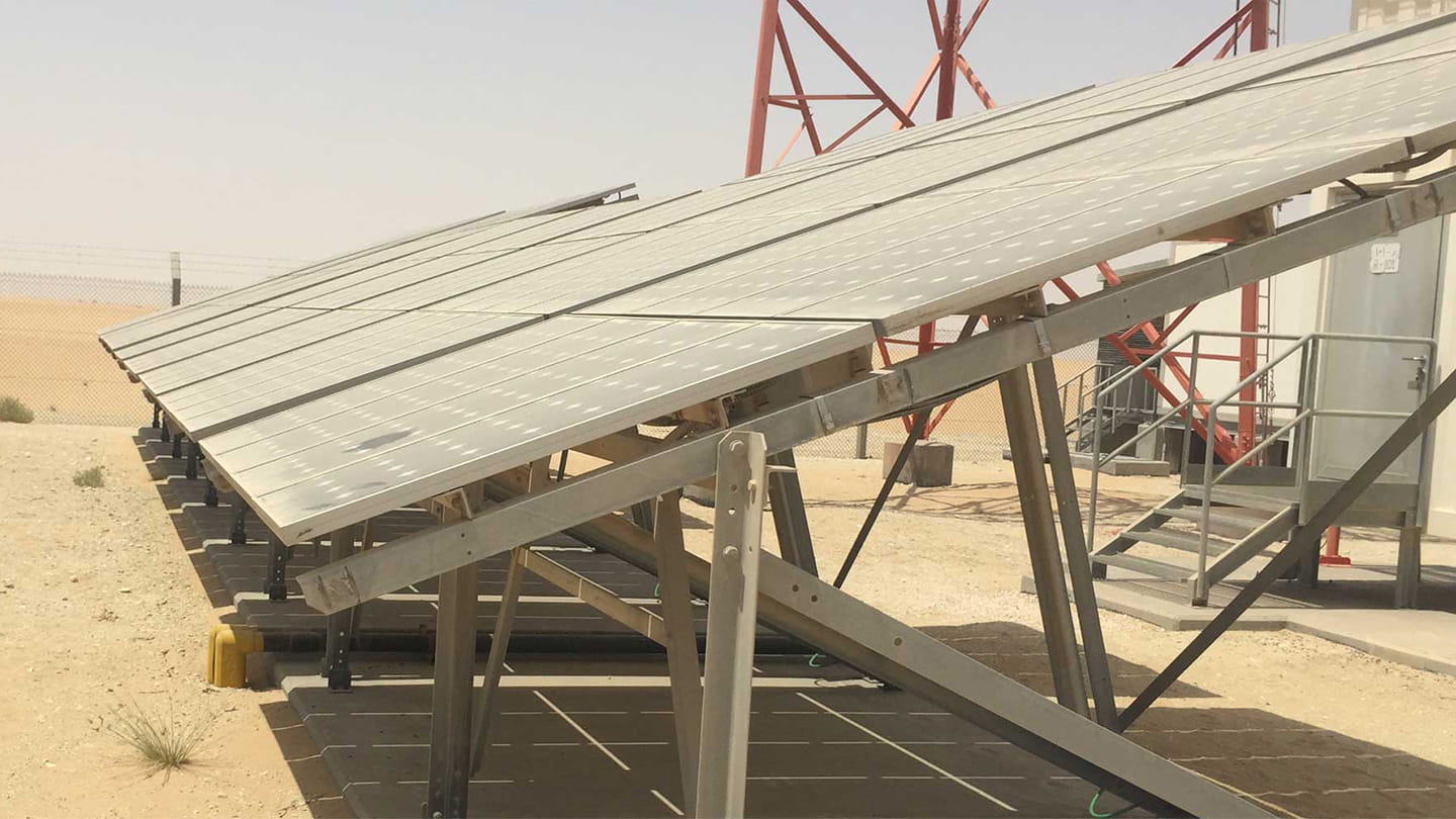 Solar panels at Shedgum – Renewable Energy